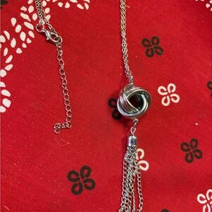 3 for $10 Elegant Silver Knot Pendant Necklace